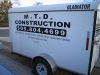 Construction Company Trailer Signs